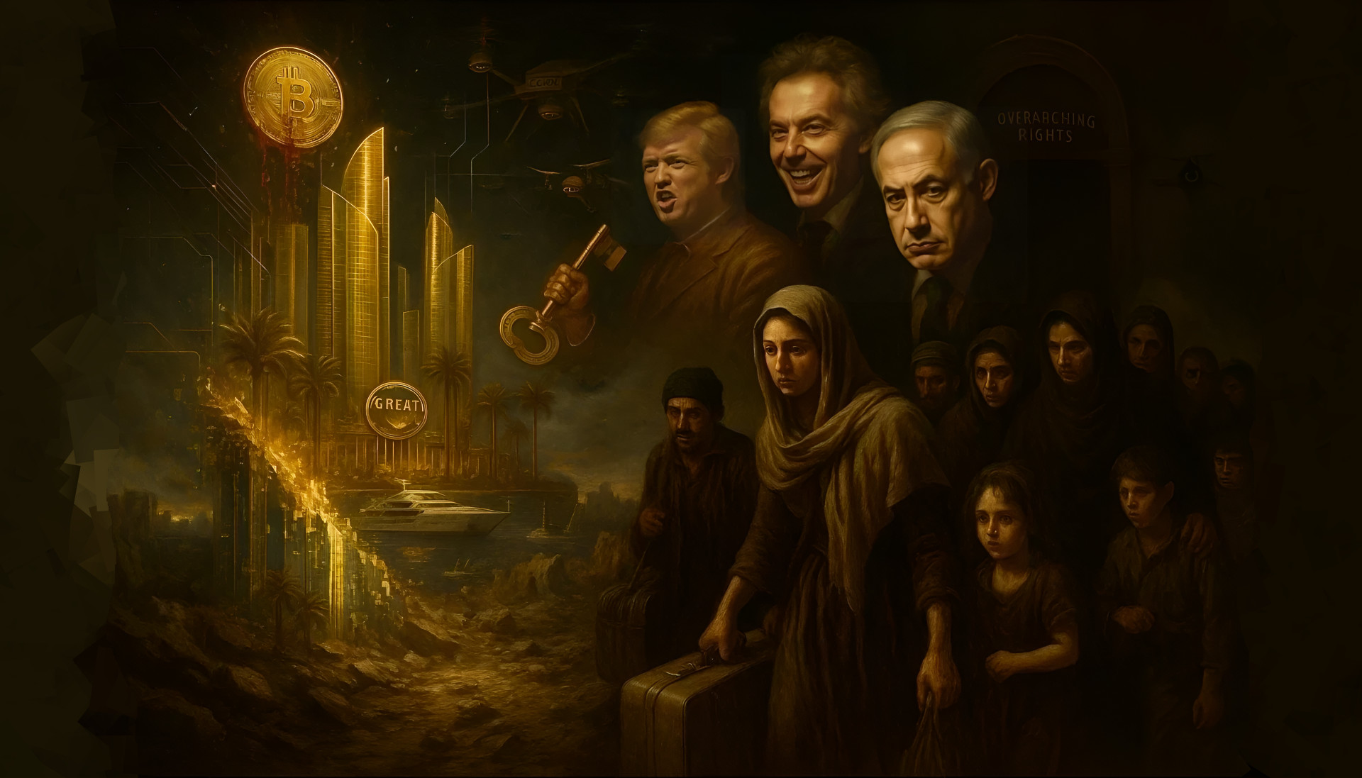 Il piano ‘GREAT Trust’ di Trump, Netanyahu e Blair: colonialismo e genocidio in blockchain