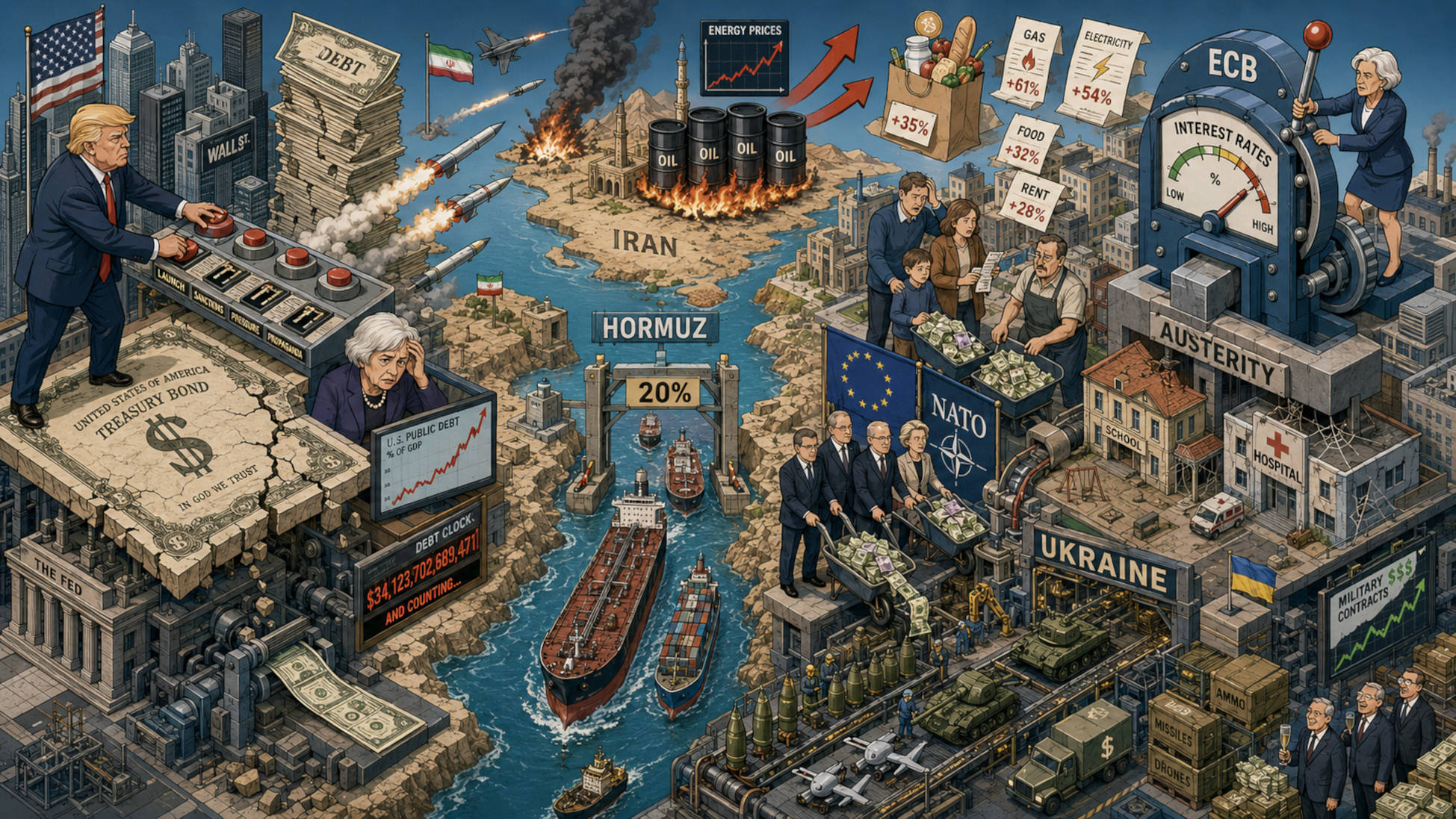 Il capitalismo di guerra USA e la nuova povertà europea